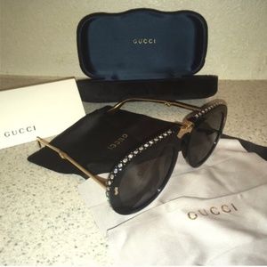 Gucci Crystal foldable Sunglasses